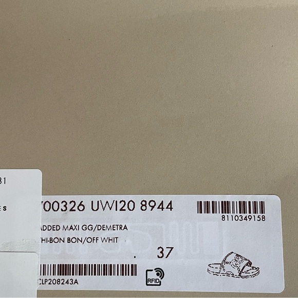 Pre-Fall 2023 Collection Gucci GG Demetra slide. Size 7. Gucci Box and Bag - Picture 4 of 7